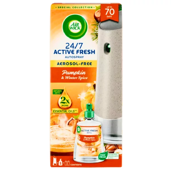 Air Wick Active Fresh Pumpkin & Winter Spice készülék+utántöltő 228ml