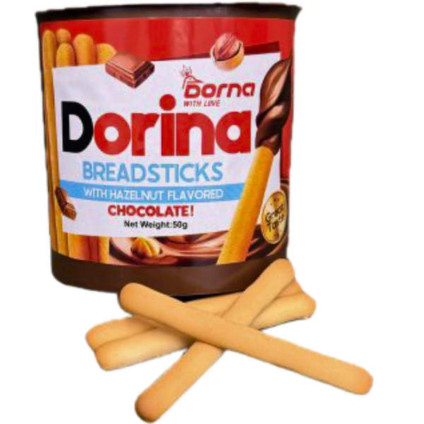 Dorina breadstick keksz mártogató mogyoró ízű krémmel 50g