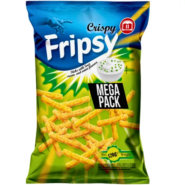 Frispy hagymás tejfölös snack mega pack 120g