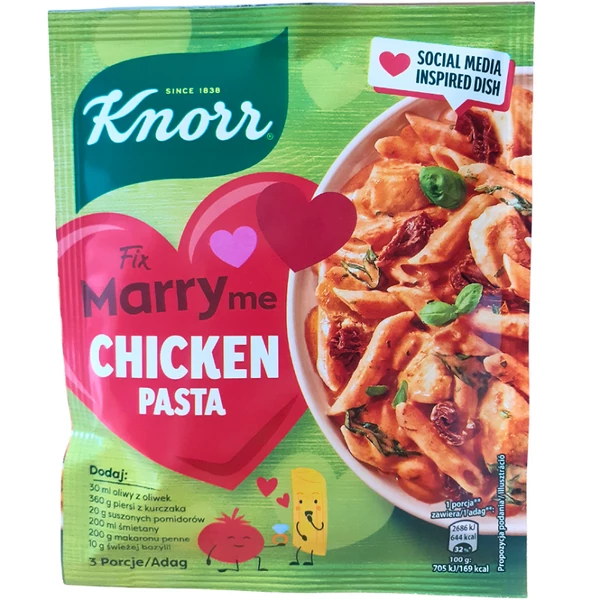 Knorr marry me csirkés tészta 48g