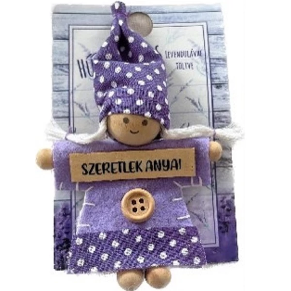 Anyáknapi levendulás ajándék hűtőmágnes