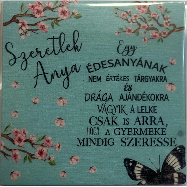 Anyáknapi ajándék hűtőmágnes többféle mintával és felirattal