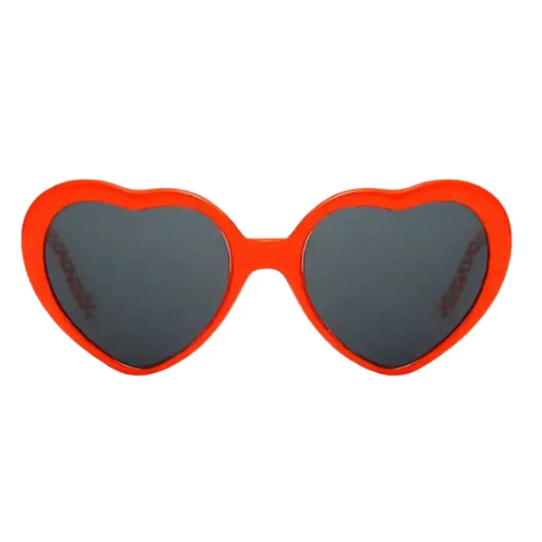 Szív alakú party szemüveg piros színben