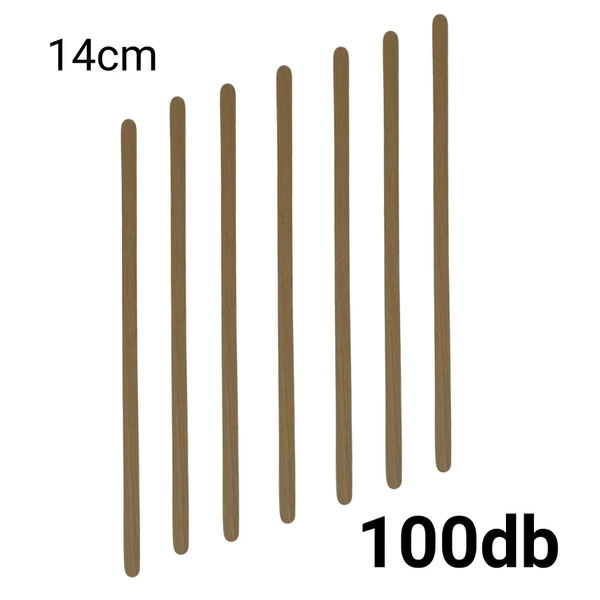 Eldobható kávékeverő pálcika fa 14cm 100db