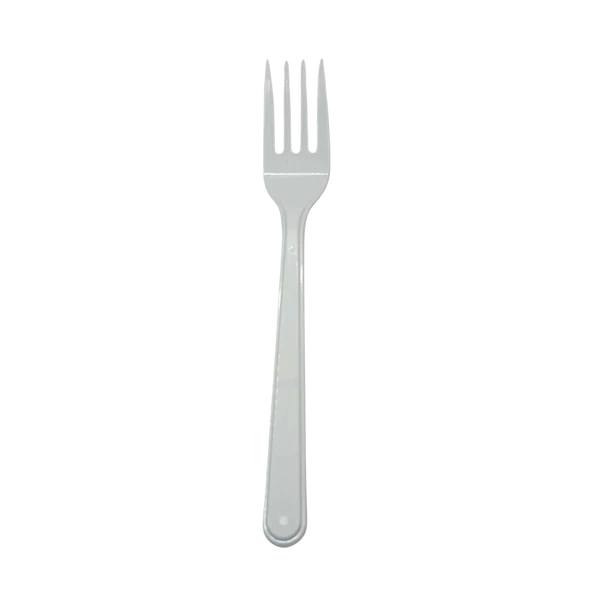 Többször használható műanyag villa 18cm 50db