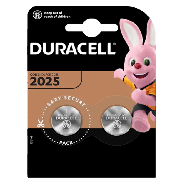 Duracell lithium gombelem CR2025 2db