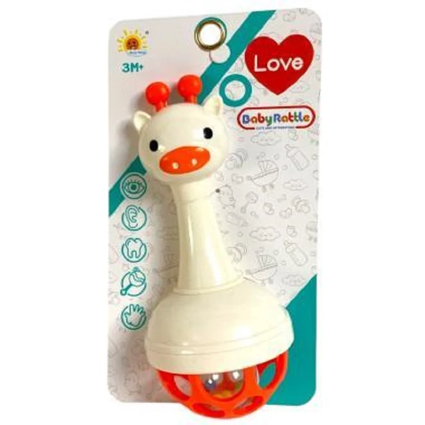 Csörgő lyukacsos labdával kétféle színben BB6628