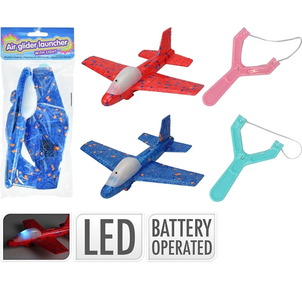 Játék kilövős ledes repülőkészlet kétféle színben SG1000070