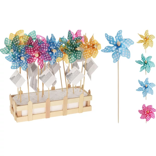 Átlátszó szélforgó többféle színben 8,5x24cm 836301500