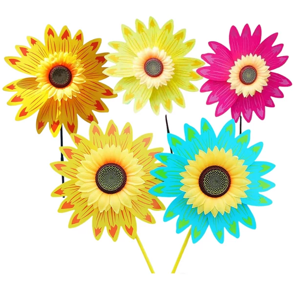 Virágos szélforgó többféle színben 51x30cm 72750