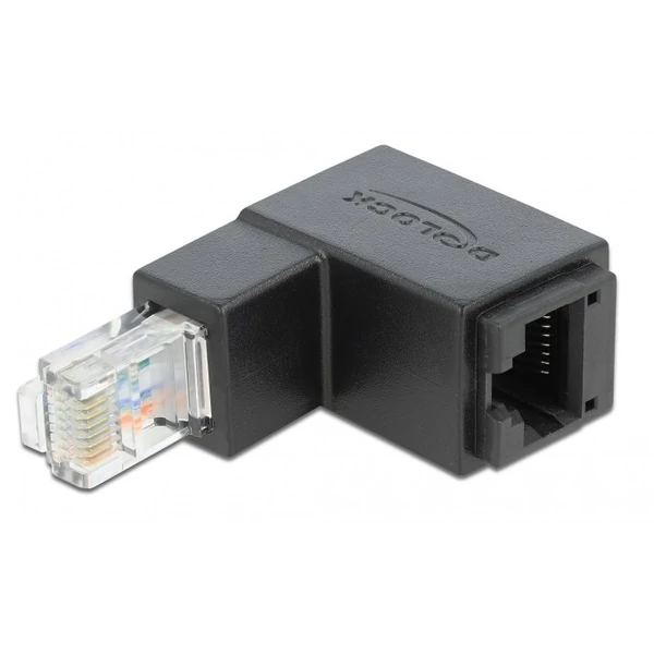Delock RJ45 adapter apa 90 fokos lefelé néző > RJ45 aljzat, Cat.6 UTP