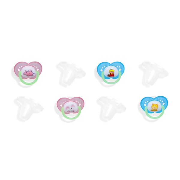 Babybruin játszó cumi kupakkal 0-6hó 2db 55043229 többféle