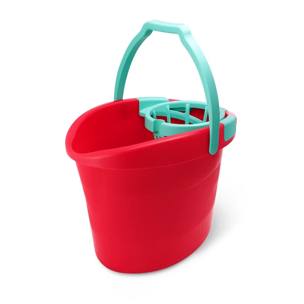 Bonus piros-gránit felmosó vödör + csavaró 18L