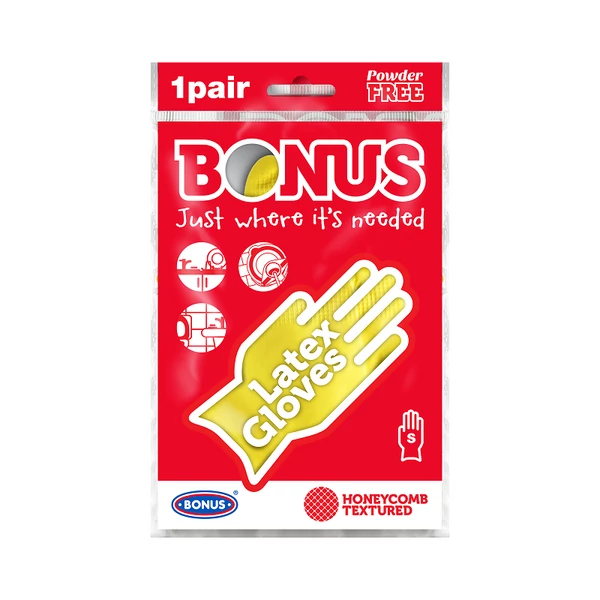 Bonus S-es gumikesztyű