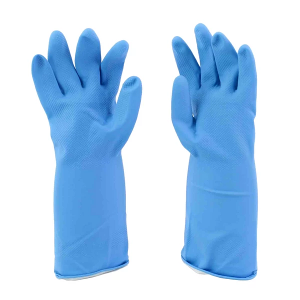 Háztartási gumikesztyű 7-es méret - kék