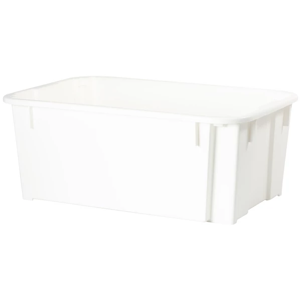 Műanyag húsos láda I. osztály - fehér