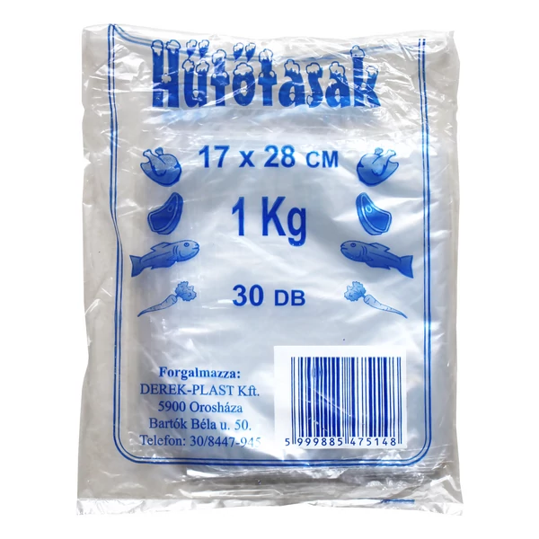 Hűtőtasak 17*28 cm 1 kg 30 db