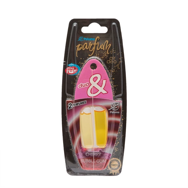 Paloma duó autó illatosító parfüm fiolás 2*2,5 ml - Cherry&Bubble Gum (P10166)