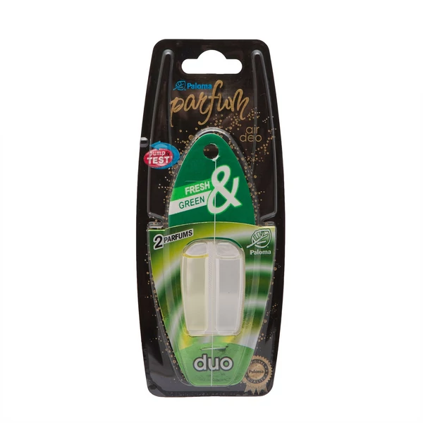 Paloma duó autó illatosító parfüm fiolás 2*2,5 ml - Fresh Green (P07806)