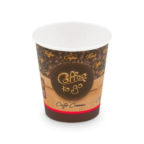 Eldobható papír pohár 2dl 73mm 50db 76620 coffee to go (200ml)