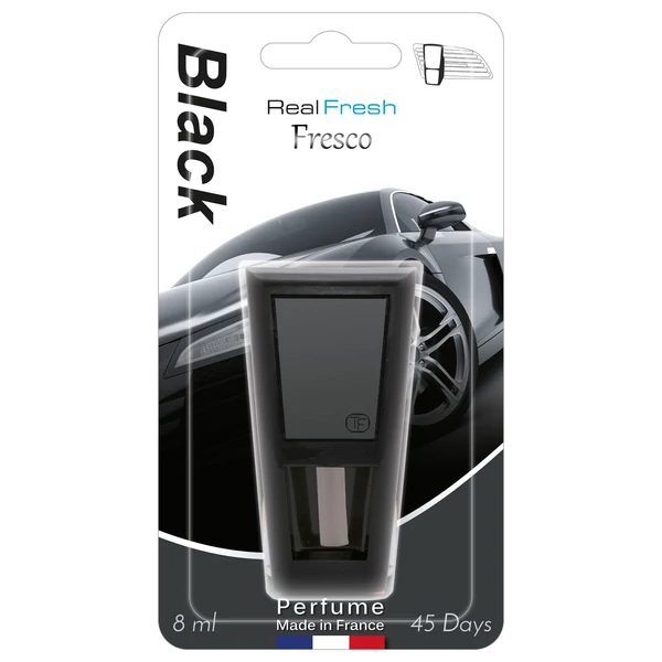 Real fresh autó illatosító 8ml fekete