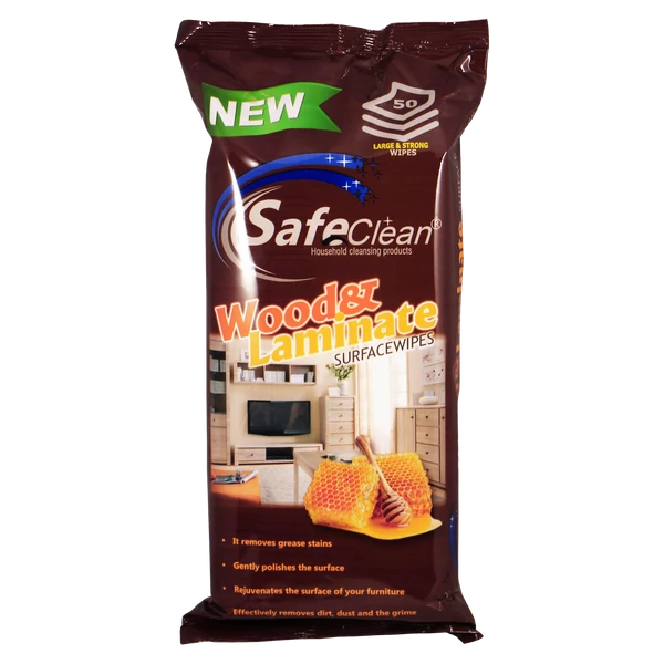 Safe Clean törlőkendő fa és laminált felület 50db