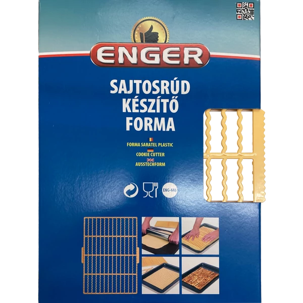 Sajtosrúd készítő forma műanyag 24x33cm