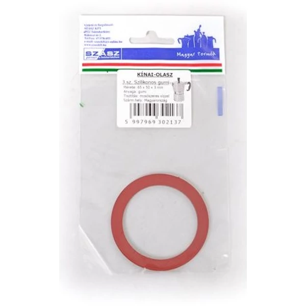 Szász szilikonos gumigyűrű 3 személyes Kínai-Olasz kotyogós kávéfőzőhöz