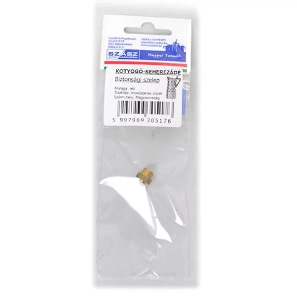 Szász biztonsági szelep Seherezádé kotyogós kávéfőzőhöz