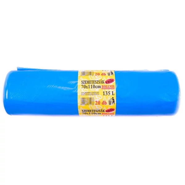 Rollnis szemeteszsák 135L kiszerelésben 20 db-os csomagban 70x110cm