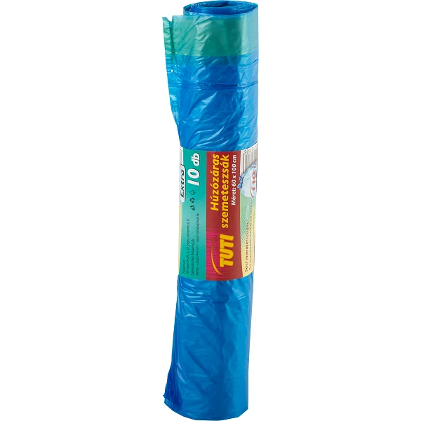 Tuti húzózáras szemeteszsák 110L 10 db-os kiszerelésben 60x100cm