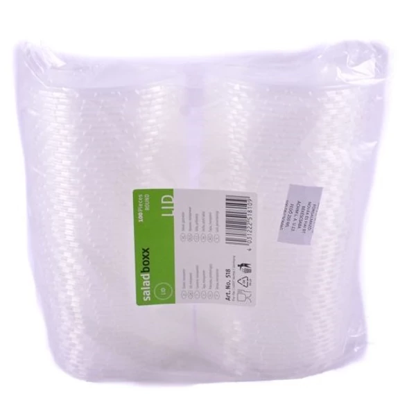 Eldobható műanyag szószos tálka tető 100 db-os kiszerelésben