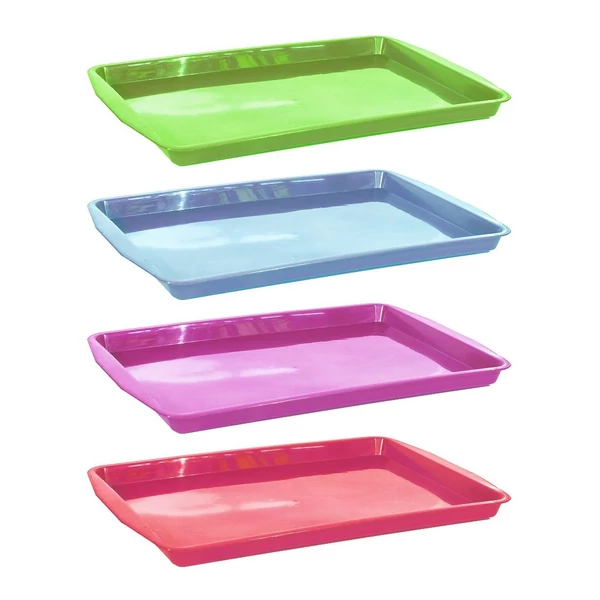 Csilla nagy méretű műanyag tálca többféle változatban 40x30cm