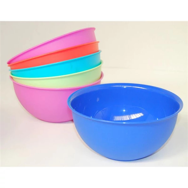 Műanyag kerek tálka többféle színben 27cm, 5L