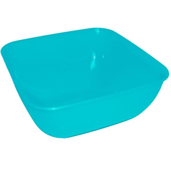Műanyag szögletes tálka 2L