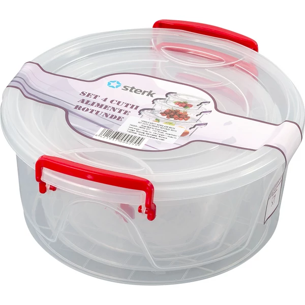 Maya kerek tároló szett 4 db-os kiszerelésben