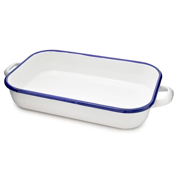 Zománcozott füles tepsi 36cm - menta