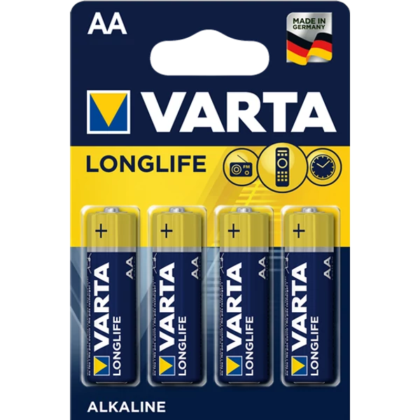 Varta AA LongLife elem 4db-os kiszerelésben LR6