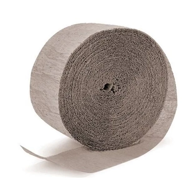 Krepp-papír szürke színben 200x50cm