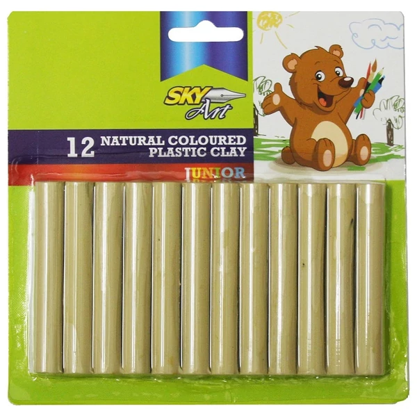 Sky natúr színű gyurma 12 db-os kiszerelésben PC12N