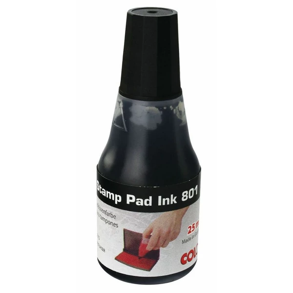 Bélyegző festék fekete színben C801/25ML