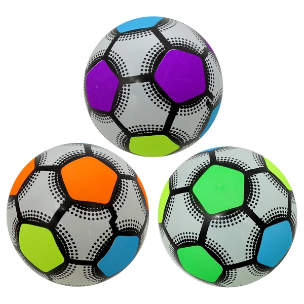 Neon focimintás gumilabda 22cm 71984