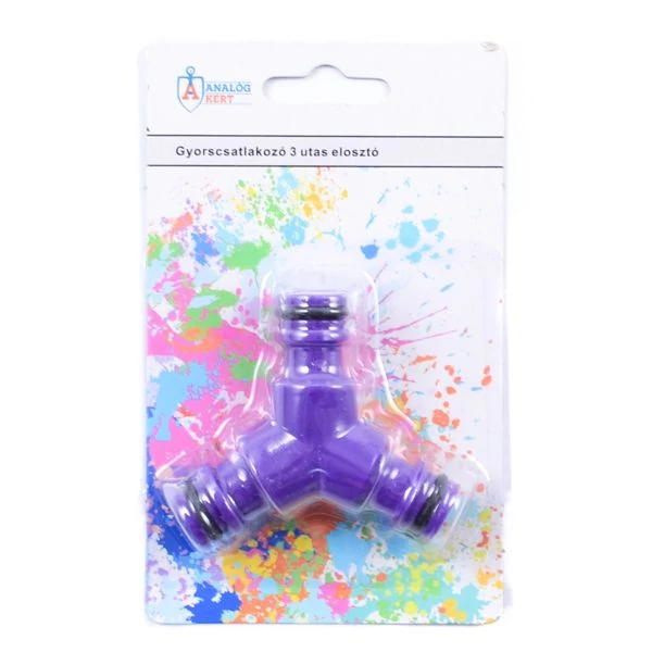 Gyorscsatlakozó 3utas elosztó color