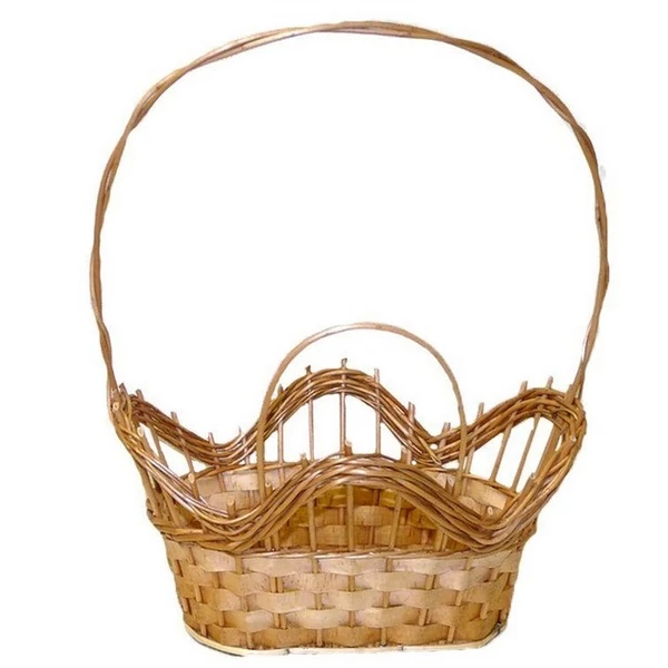 Fonott ajándékkosár közepes