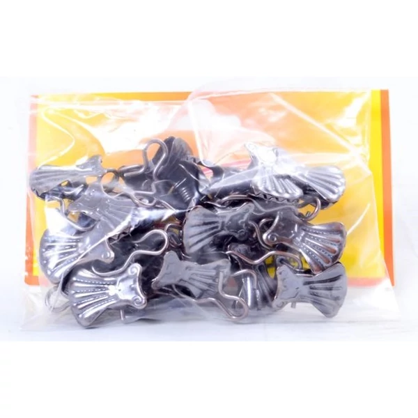 Függönycsipesz 20 db-os kiszerelésben barna