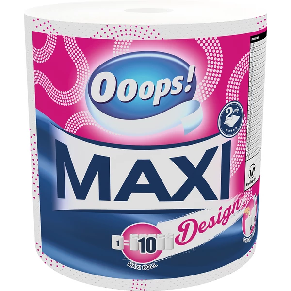 OOOPS! MAxi desing papírtörlő 1 tekercs 2 rétegű