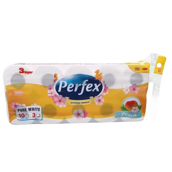 Perfex WC papír barack 10tekercs (8+2) 3rétegű