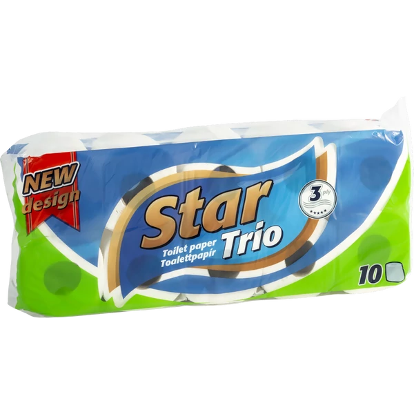 Star Trio WC papír 10tekercs 3rétegű