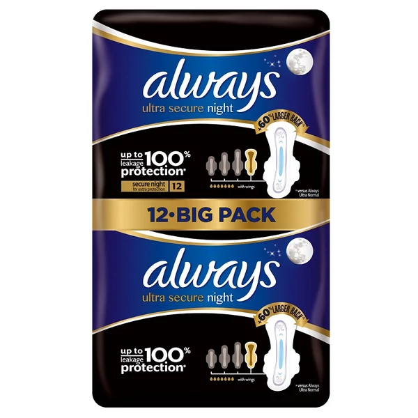 Always duo ultra extra night egészségügyi betét 12db
