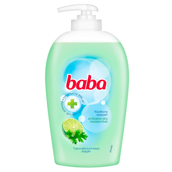 Baba antibakteriális folyékony szappan pumpás lime 250ml